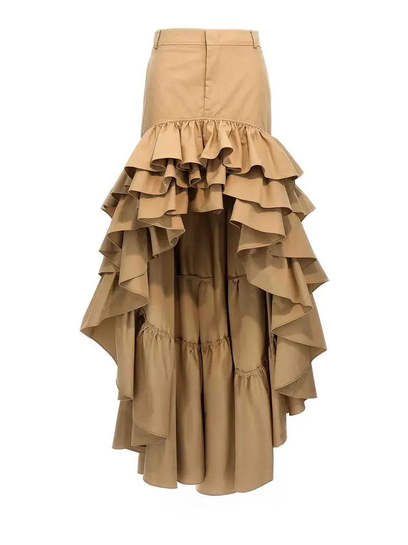 Gonna asimmetrica Beige