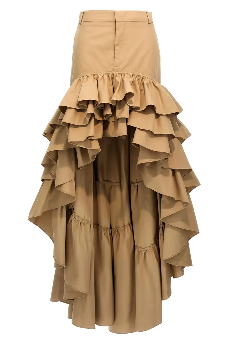 Gonna Asimmetrica Beige