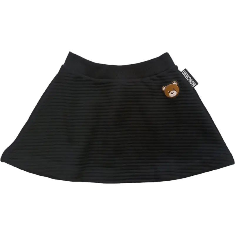 Moschino - Gonna Corta Nera Orso 60100 HDJ020 LIA16