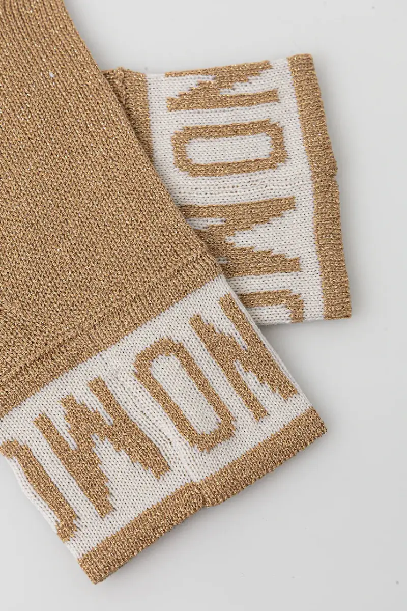 Moschino Guanti Donna Oro 3660797 miniatura 2