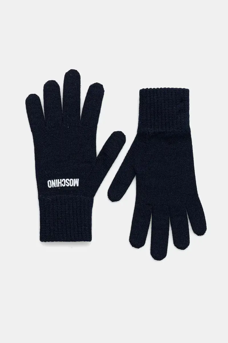 guanti con lana colore blu navy M3326 65444