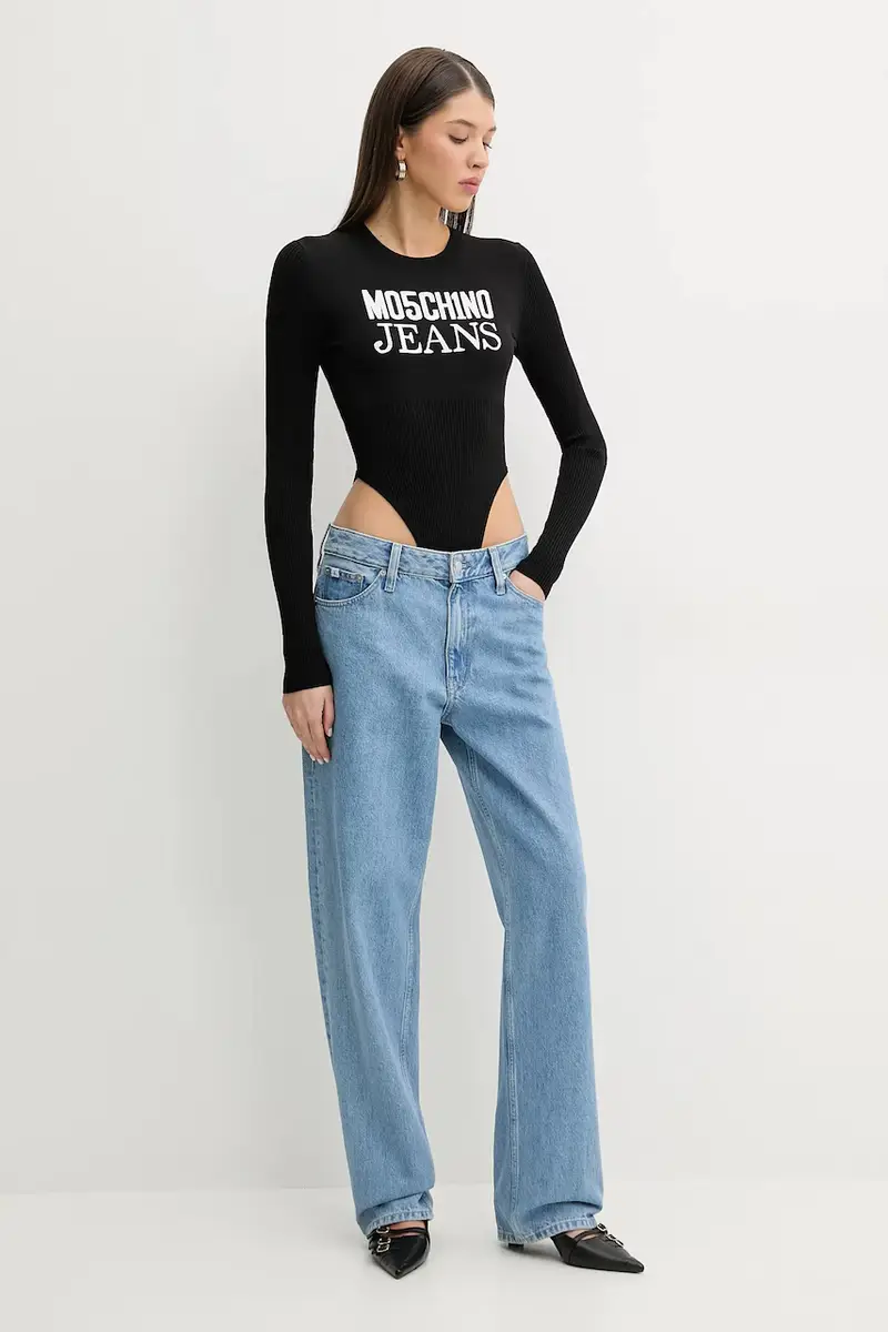 Moschino Jeans Body Donna Nero 3635785 miniatura 2