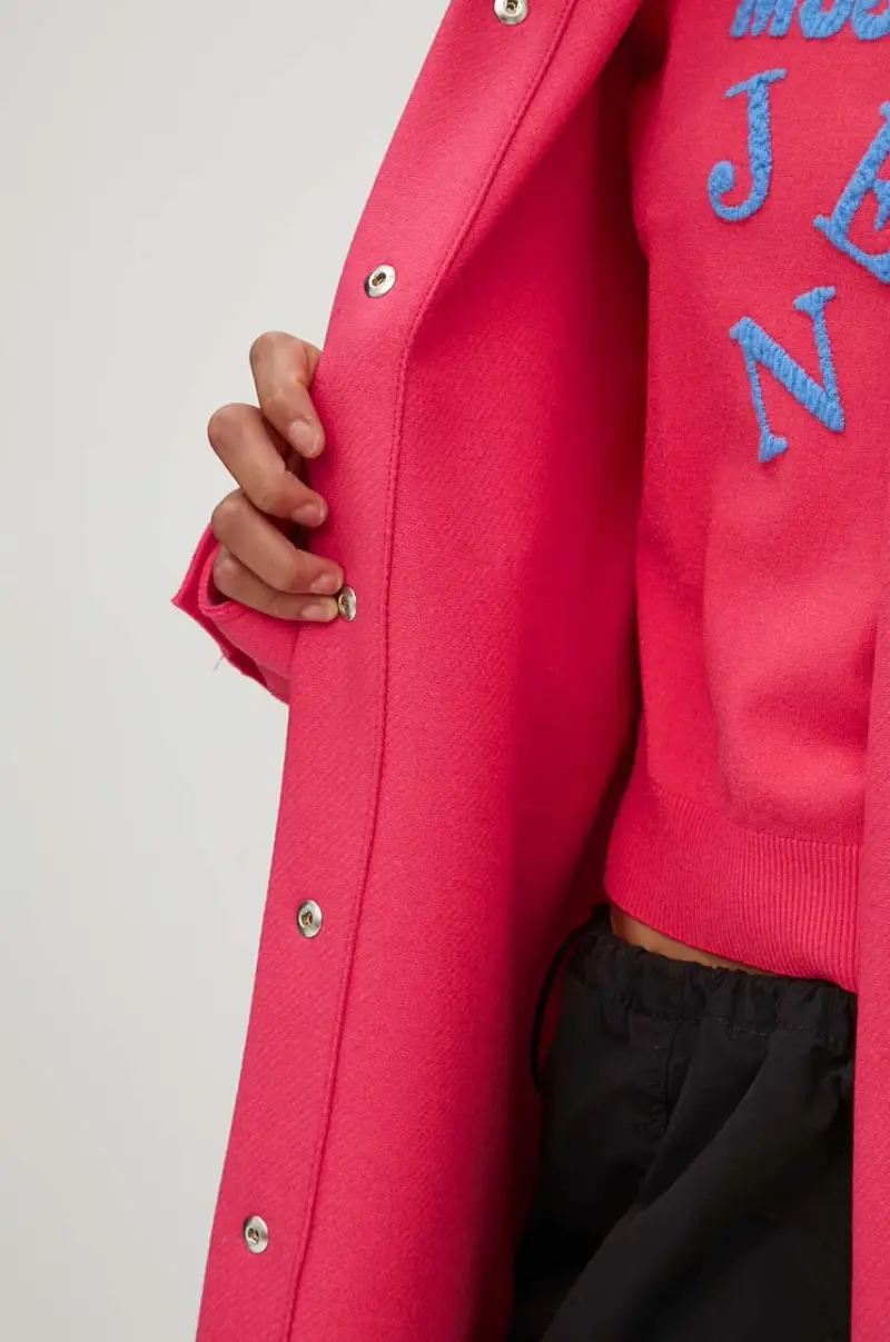 camicia giacca in lana colore rosa 0606.8220 miniatura 5