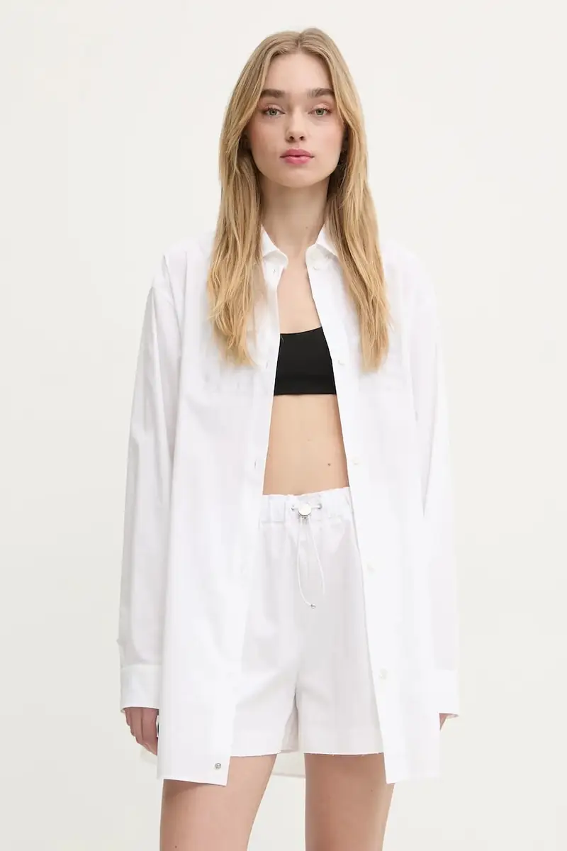 camicia in cotone donna colore beige 0209 3227