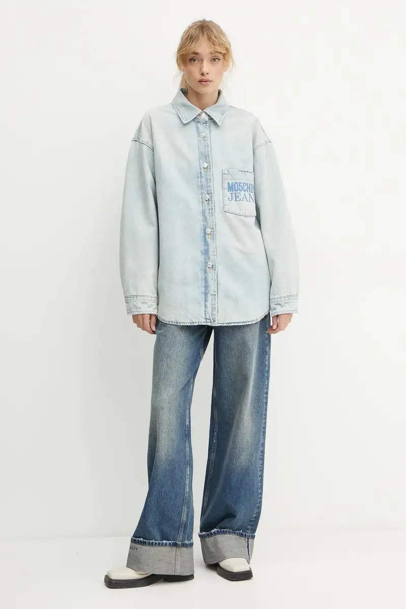 Moschino Jeans Jeans Donna Blu 3580215 miniatura 2