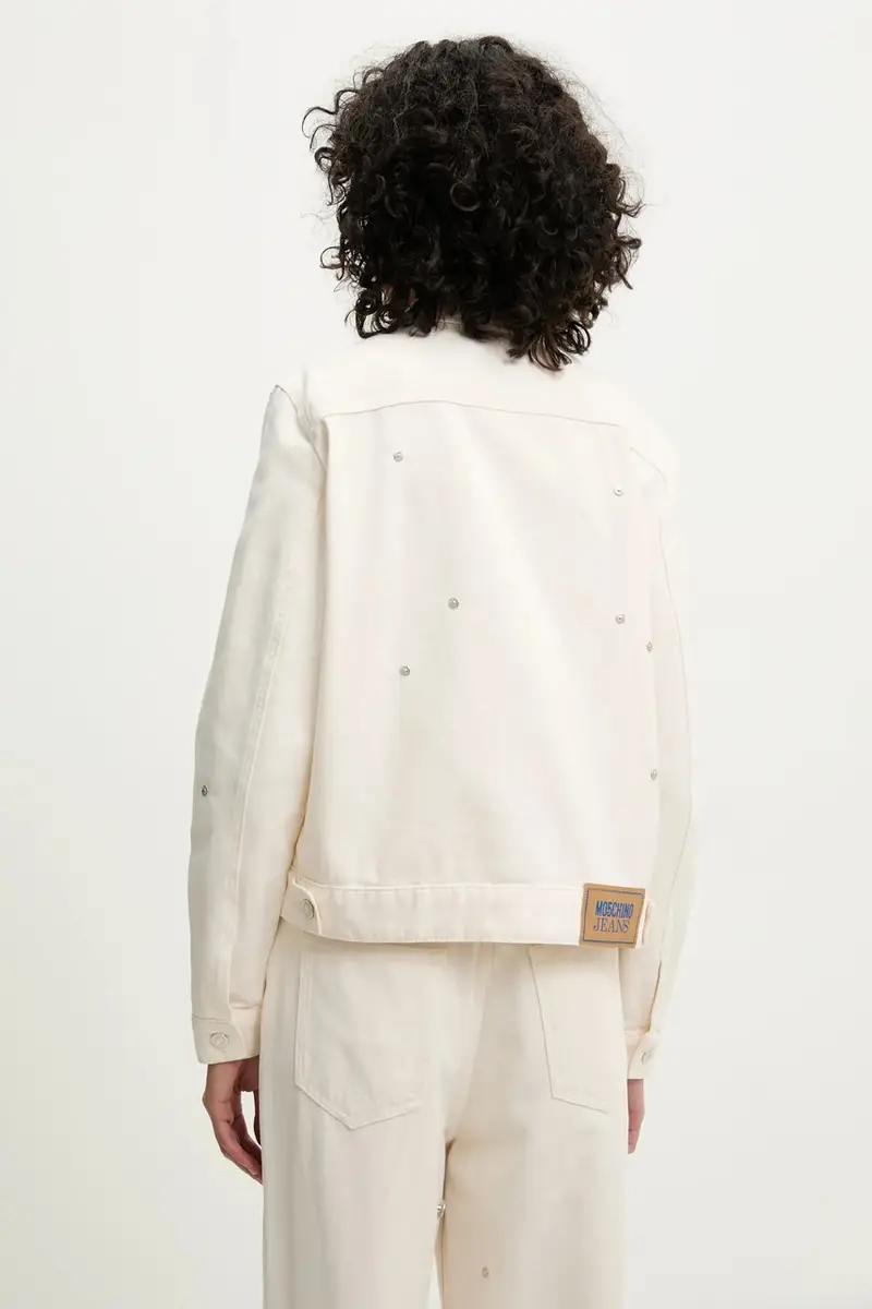 giacca in cotone colore beige 0507 3718 miniatura 3