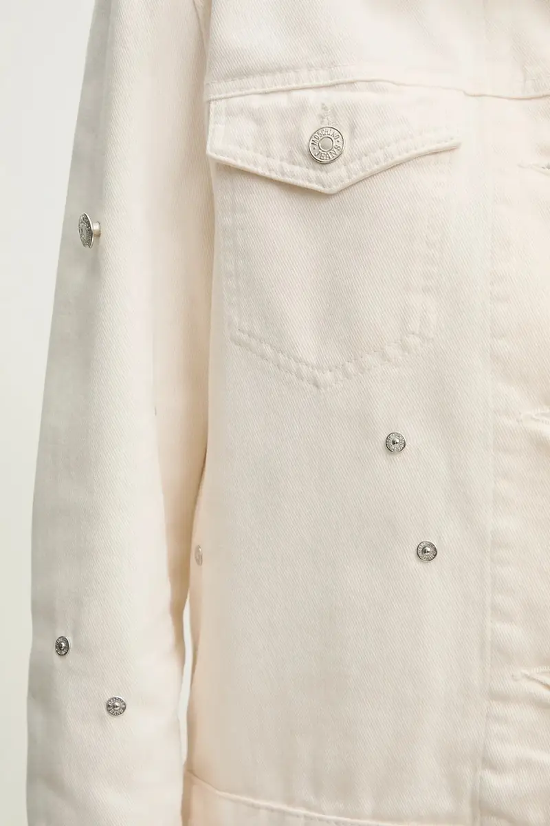 giacca in cotone colore beige 0507 3718 miniatura 5