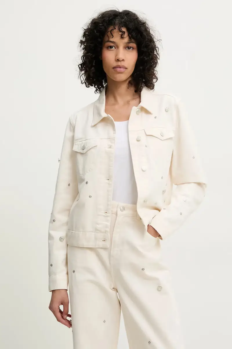 giacca in cotone colore beige 0507 3718