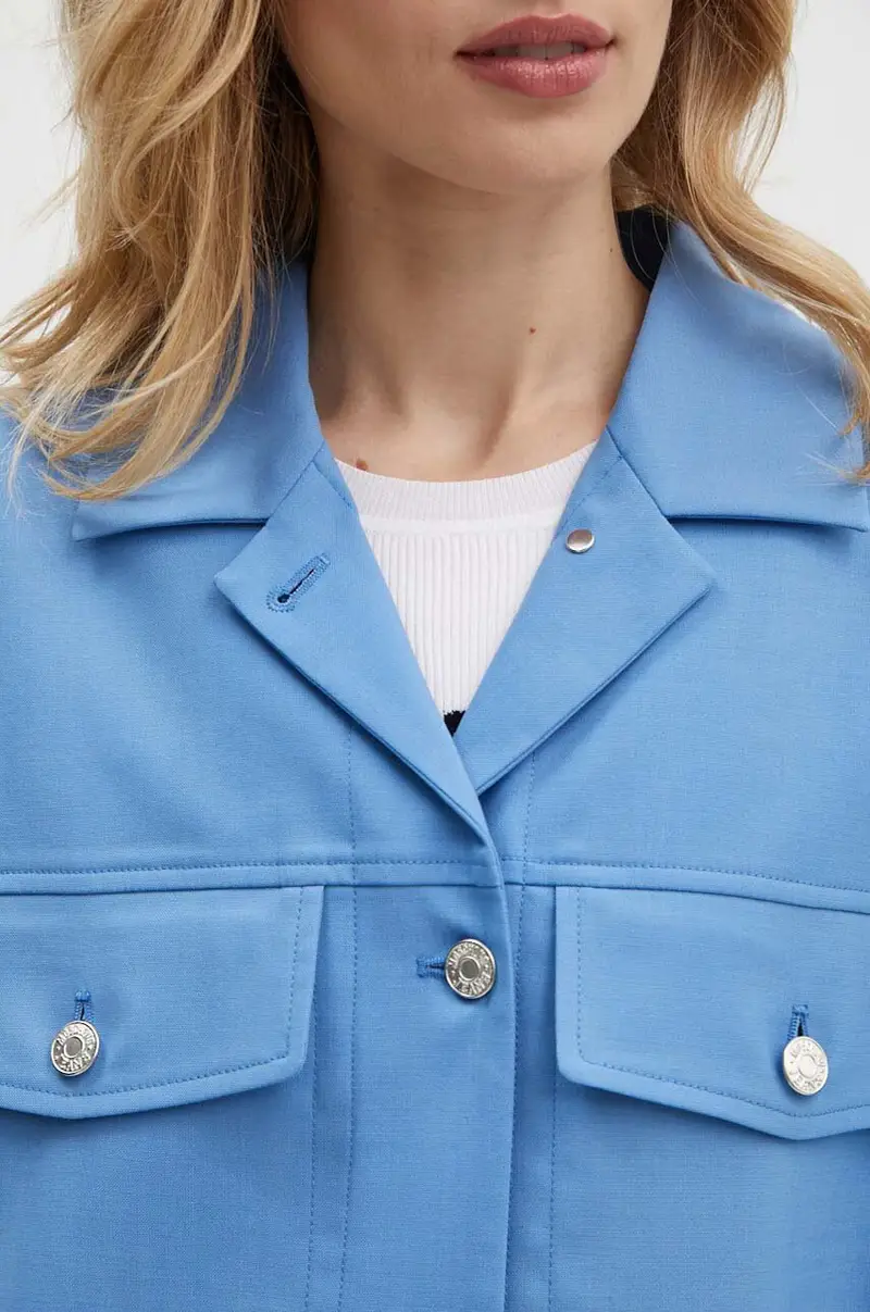 giacca in misto lana colore blu 0506.8226 miniatura 5