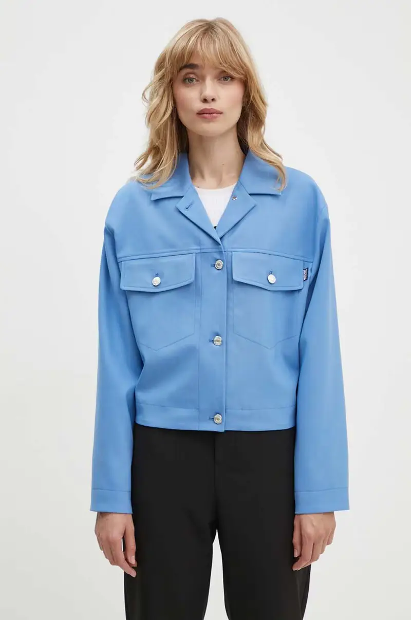 giacca in misto lana colore blu 0506.8226