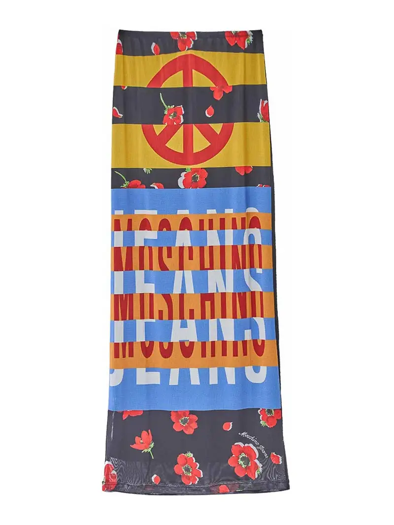 Gonna Tulle Stampa Multicolore