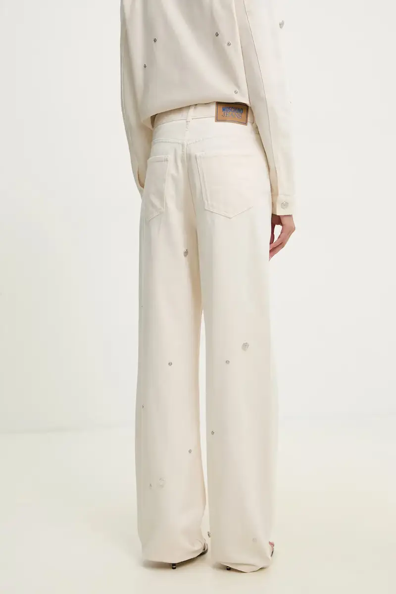 Moschino Jeans Jeans Donna Beige 3570066 miniatura 3