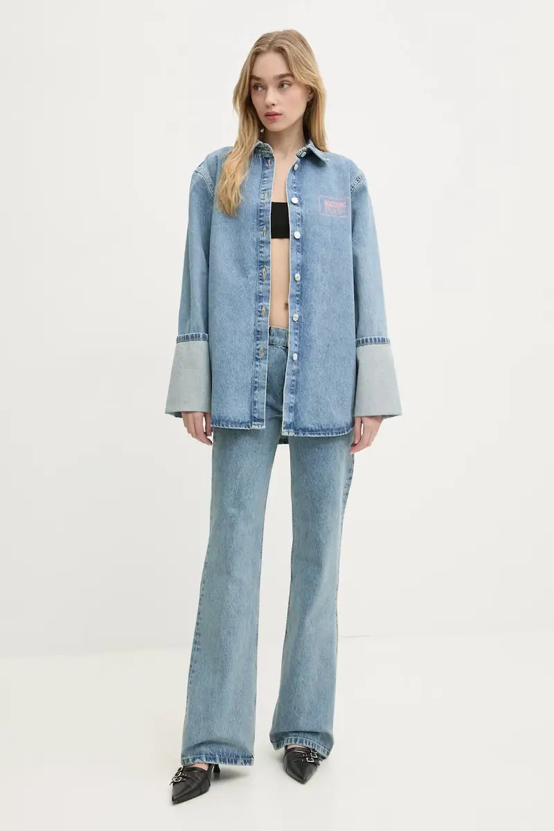 Moschino Jeans Jeans Donna Blu 3580251 miniatura 2