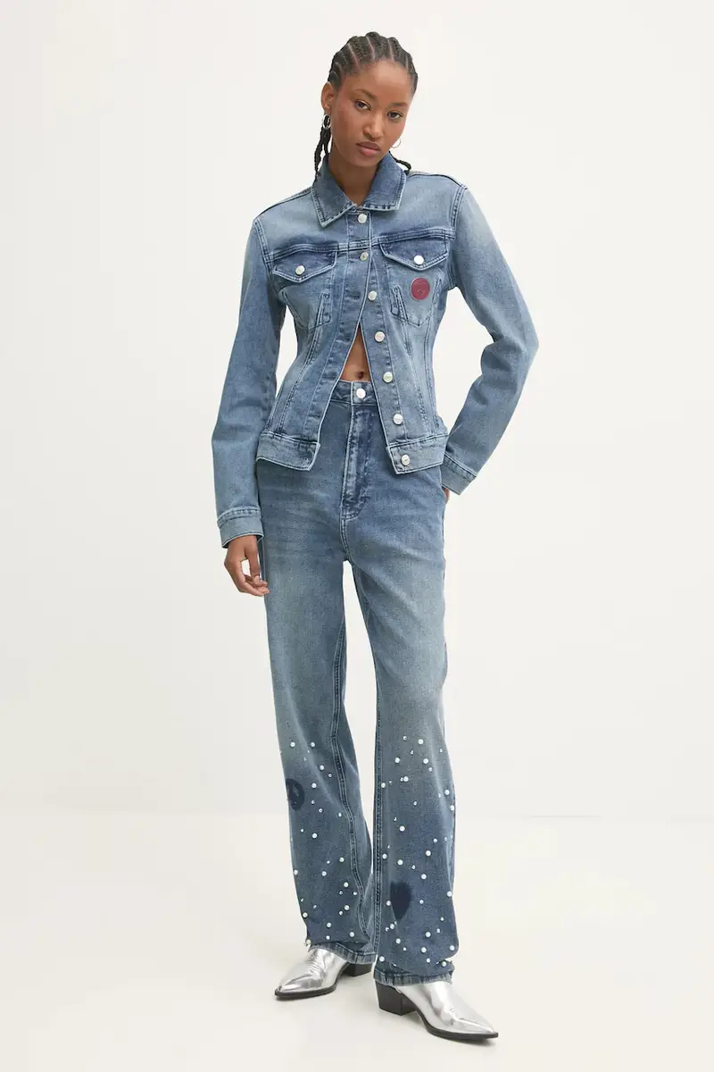 Moschino Jeans Jeans Donna Blu 3590819 miniatura 2