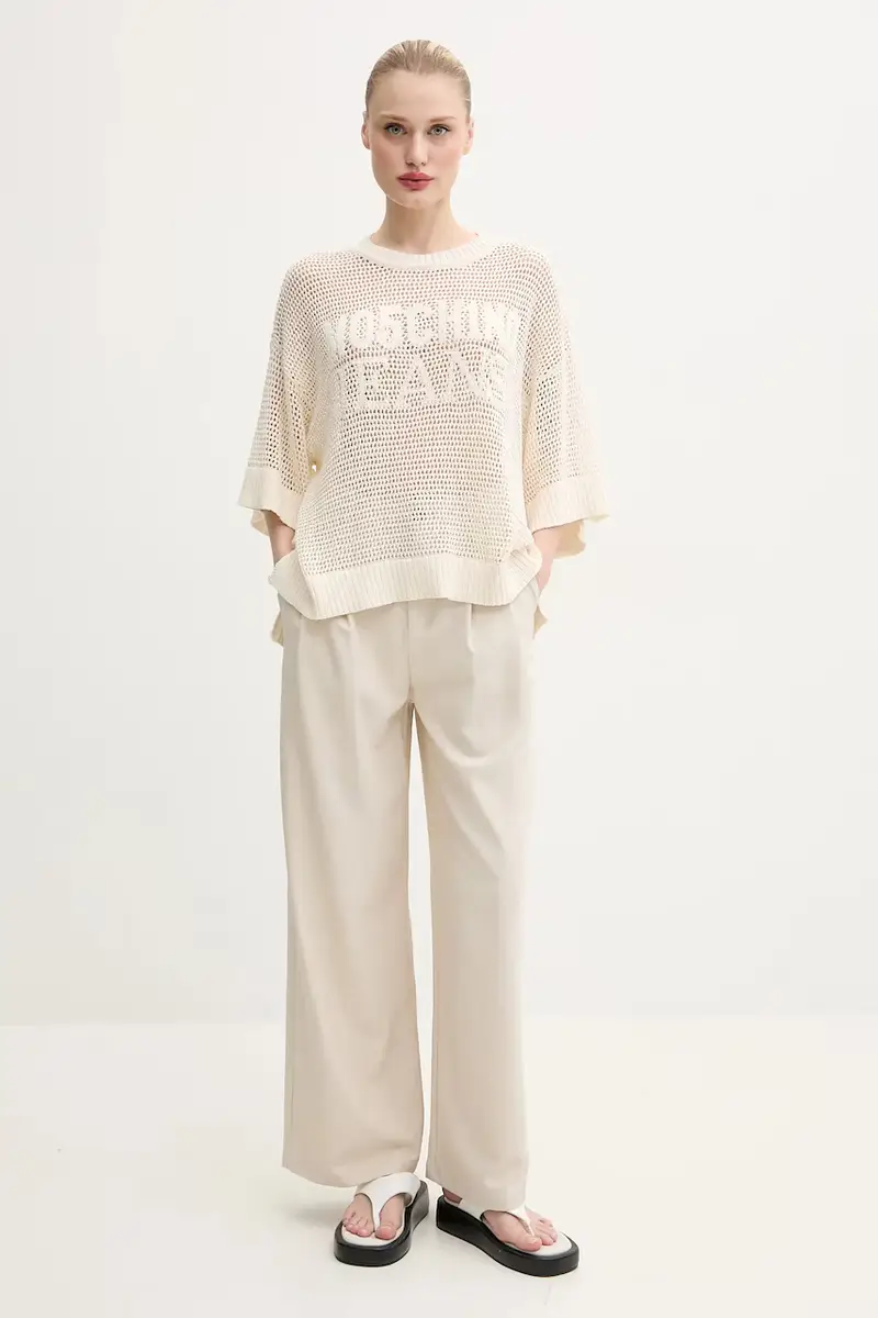 maglione donna colore beige 0904 3701 miniatura 2