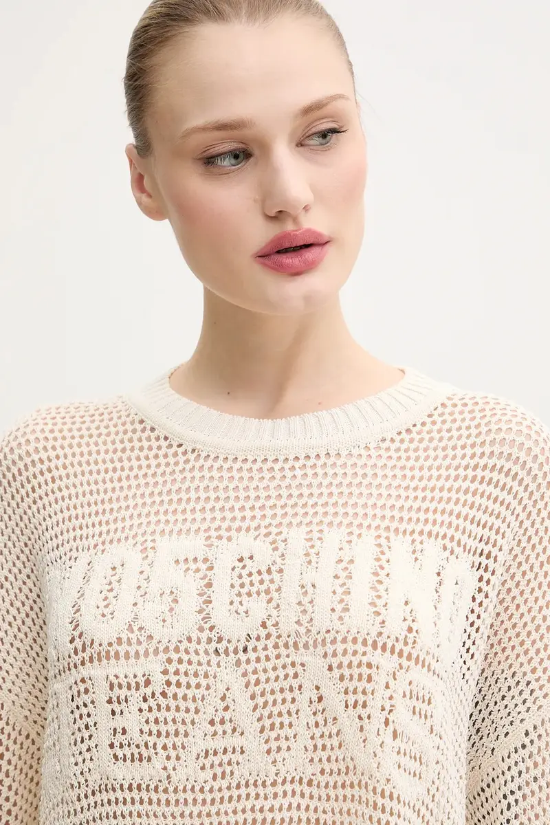 maglione donna colore beige 0904 3701 miniatura 4