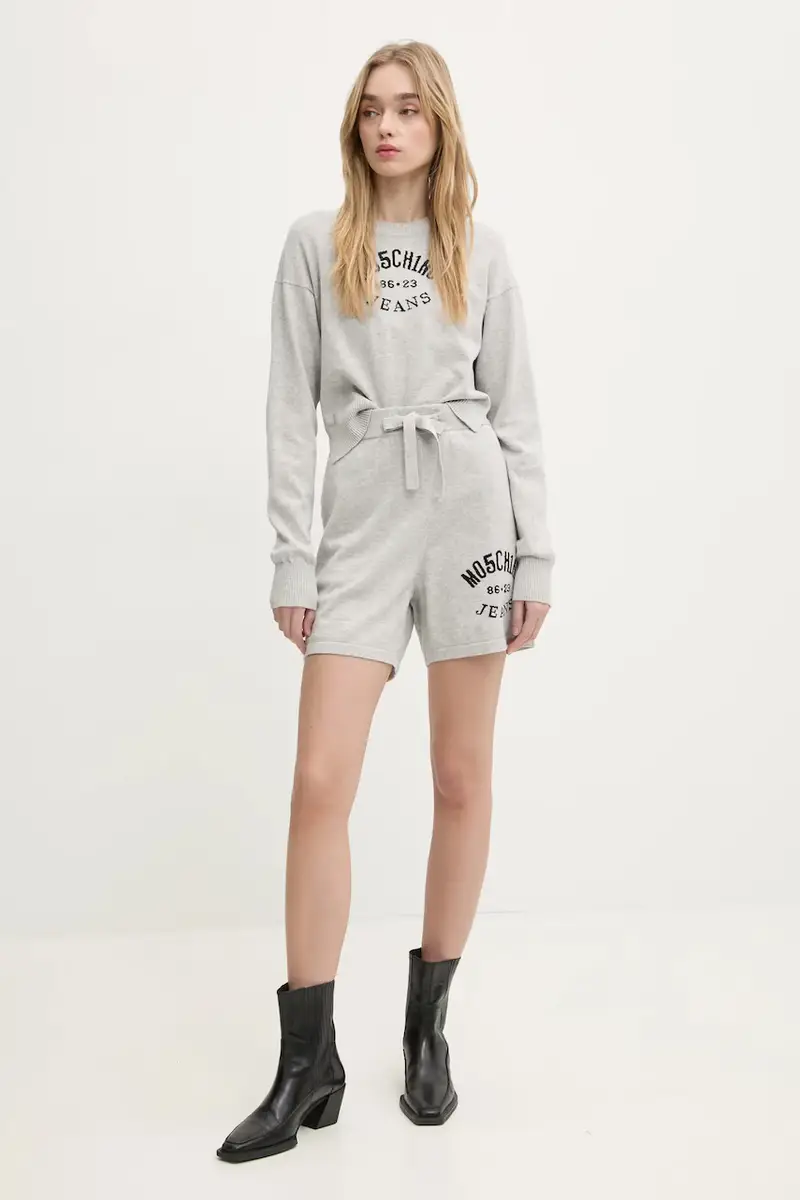 maglione in cotone colore grigio 0907 3201 miniatura 2