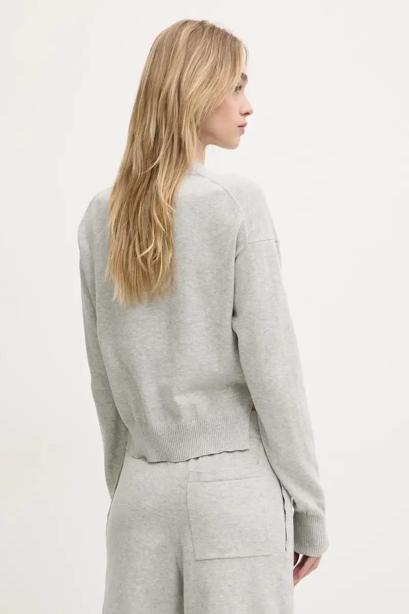 maglione in cotone colore grigio 0907 3201 miniatura 3