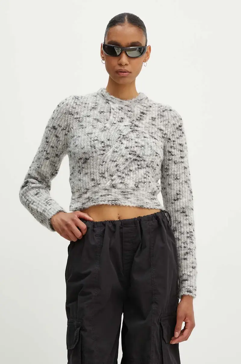 maglione in misto lana donna colore grigio 0903.8202