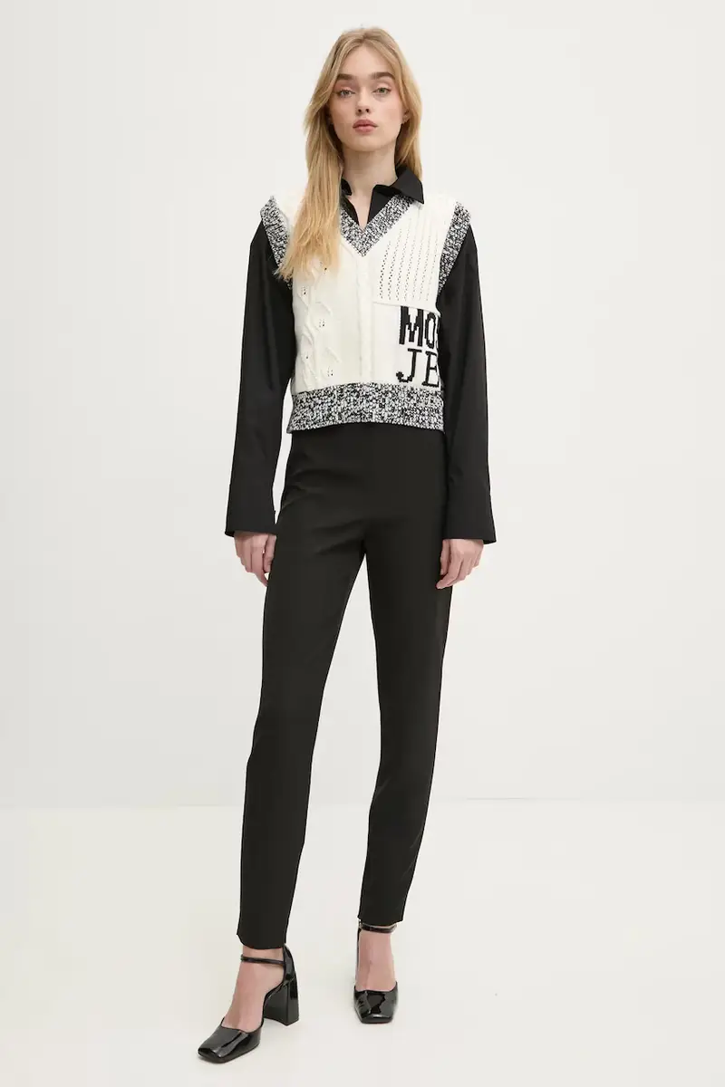 pantaloni donna colore nero 0302 3225 miniatura 2