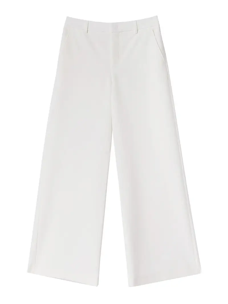 Pantaloni Larghi Bianco