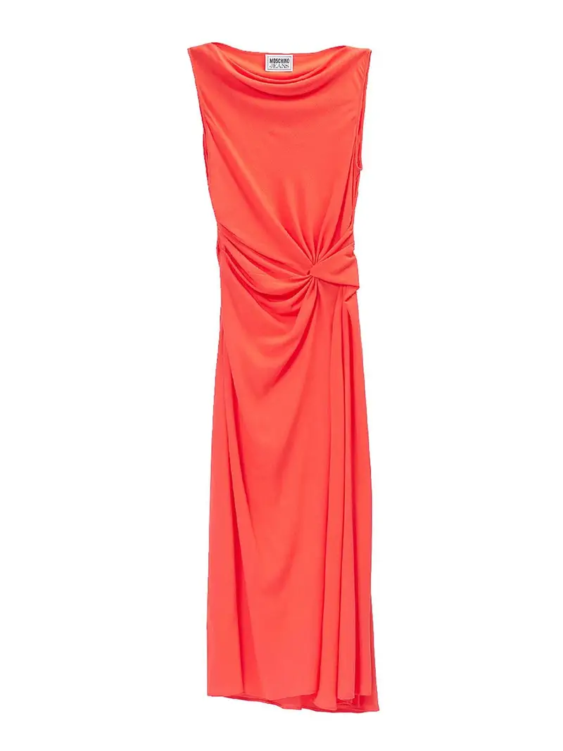 Vestito Crepe Midi Rosso