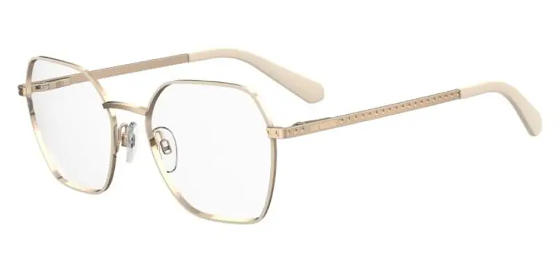 Moschino Junior MOL628/TN B4E Montature da vista Metallo Oro chiaro  Squadrata