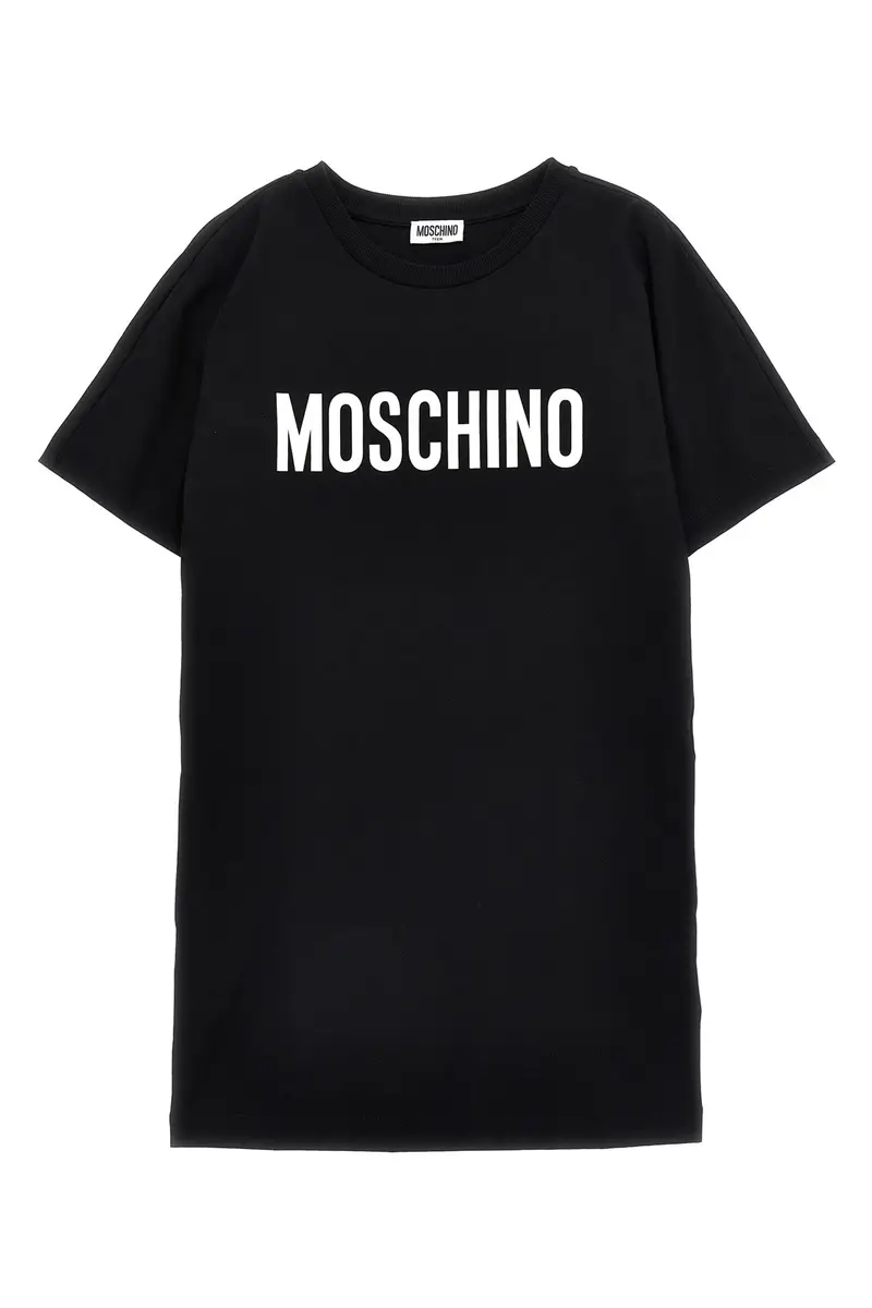 Abito Stampa Logo Bianco