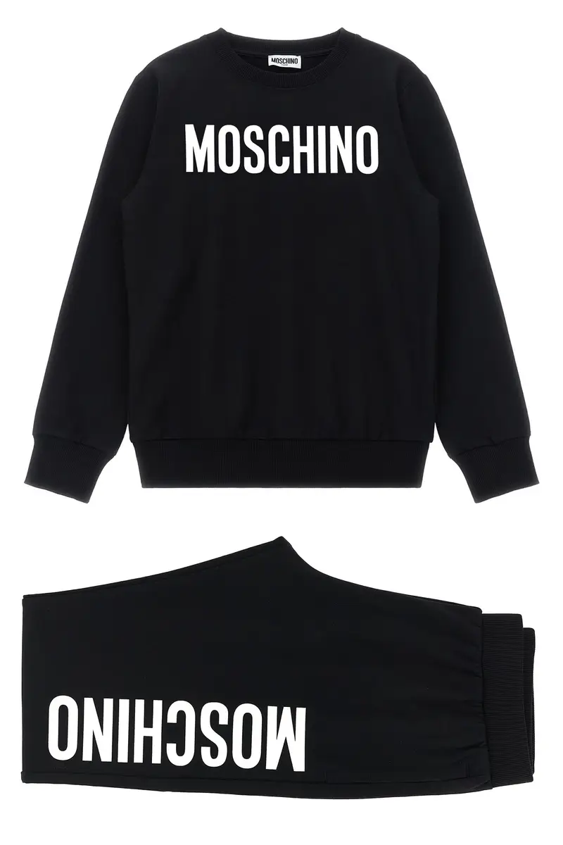 Completo Felpa + Jogging Bianco