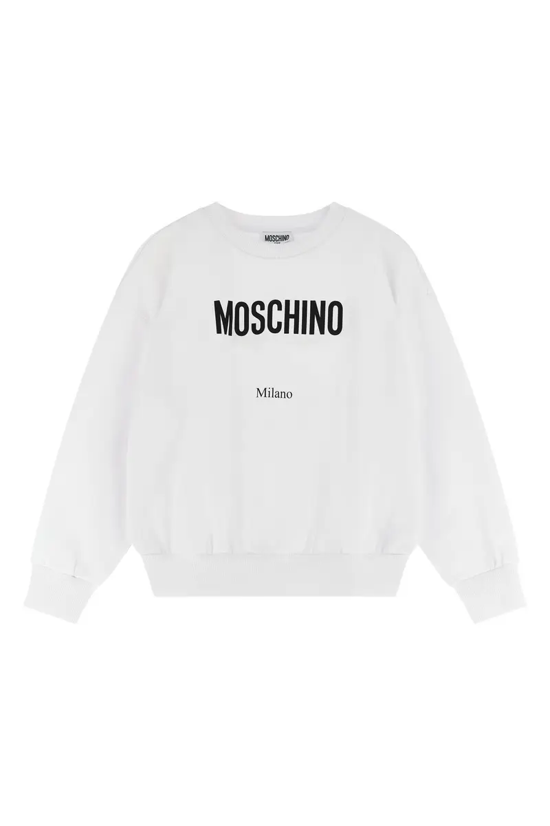 Felpa Lettering Logo Bianco