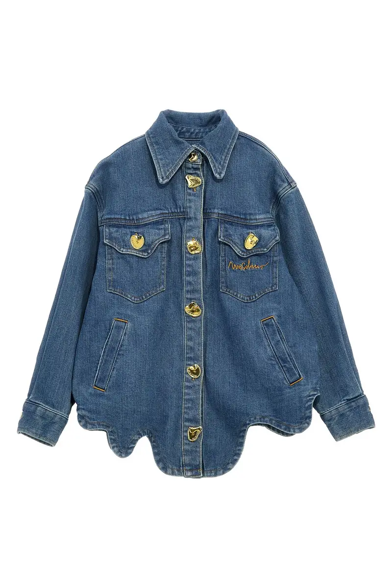 Giacca Dettaglio Bottoni Blu