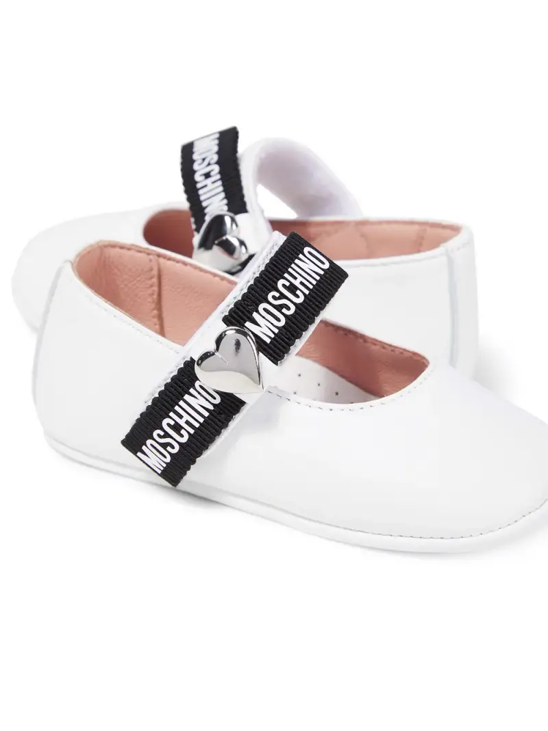 Ballerina bianca strappo logato neonata Bianco miniatura 3