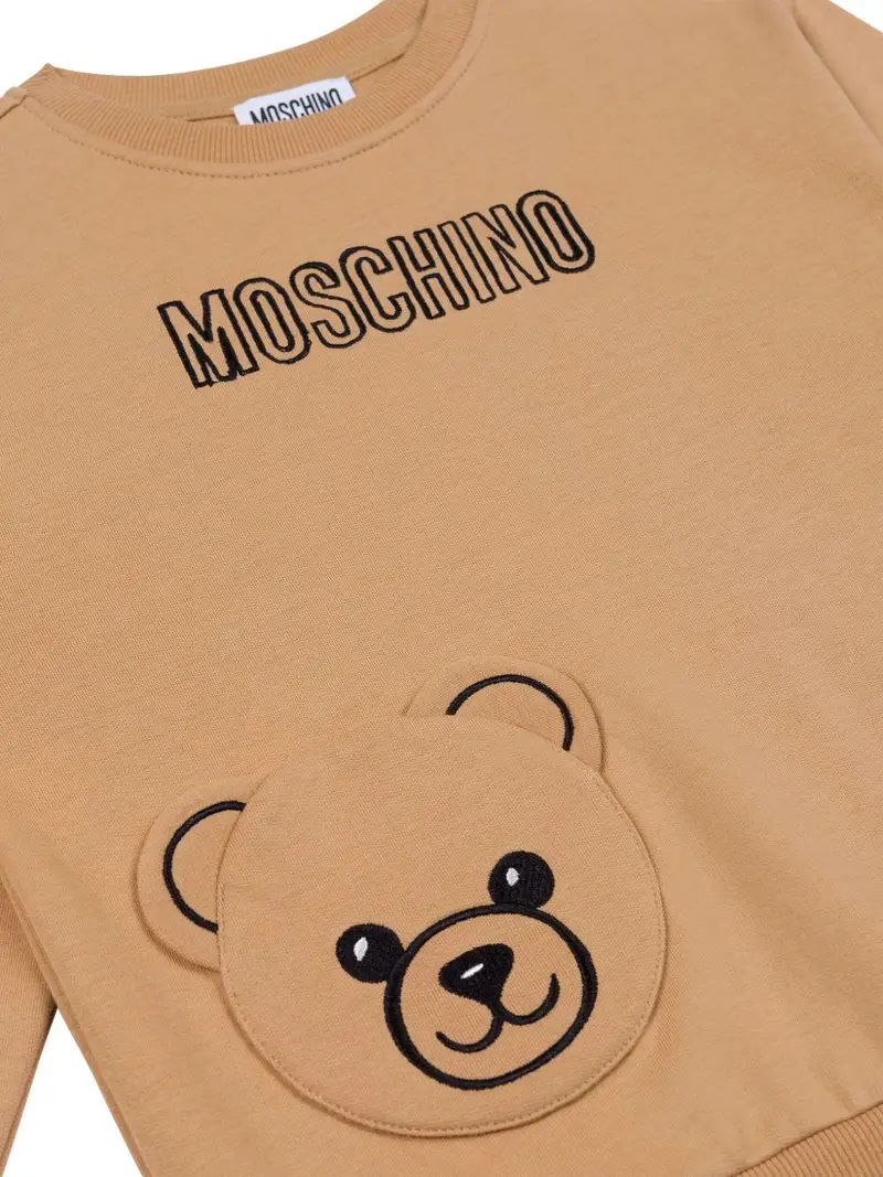 Felpa marrone con motivo Bear miniatura 2