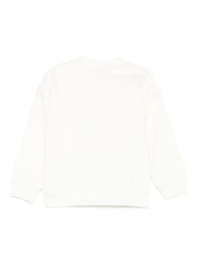 Felpa nuvola girocollo con motivo Teddy Bear e maniche lunghe miniatura 3