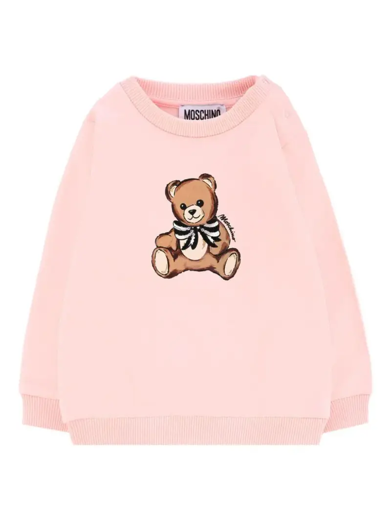 Felpa rosa con fiocco Teddy Bear