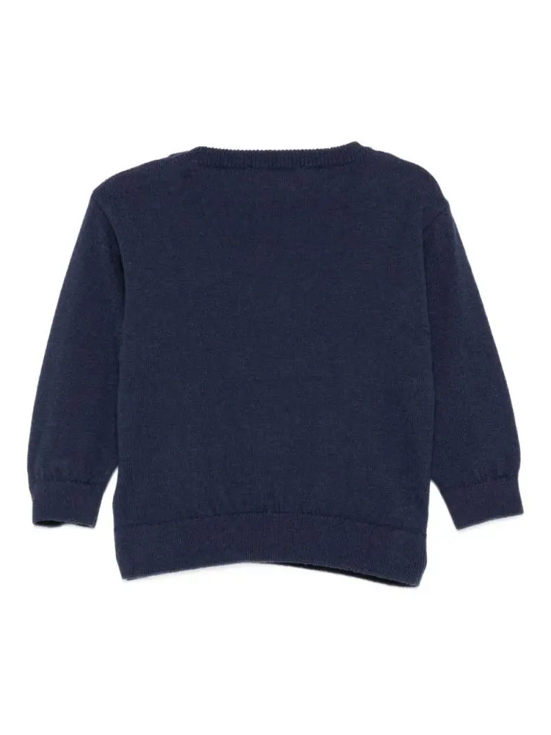 Maglione Blu Navy con Logo Orsetto miniatura 2