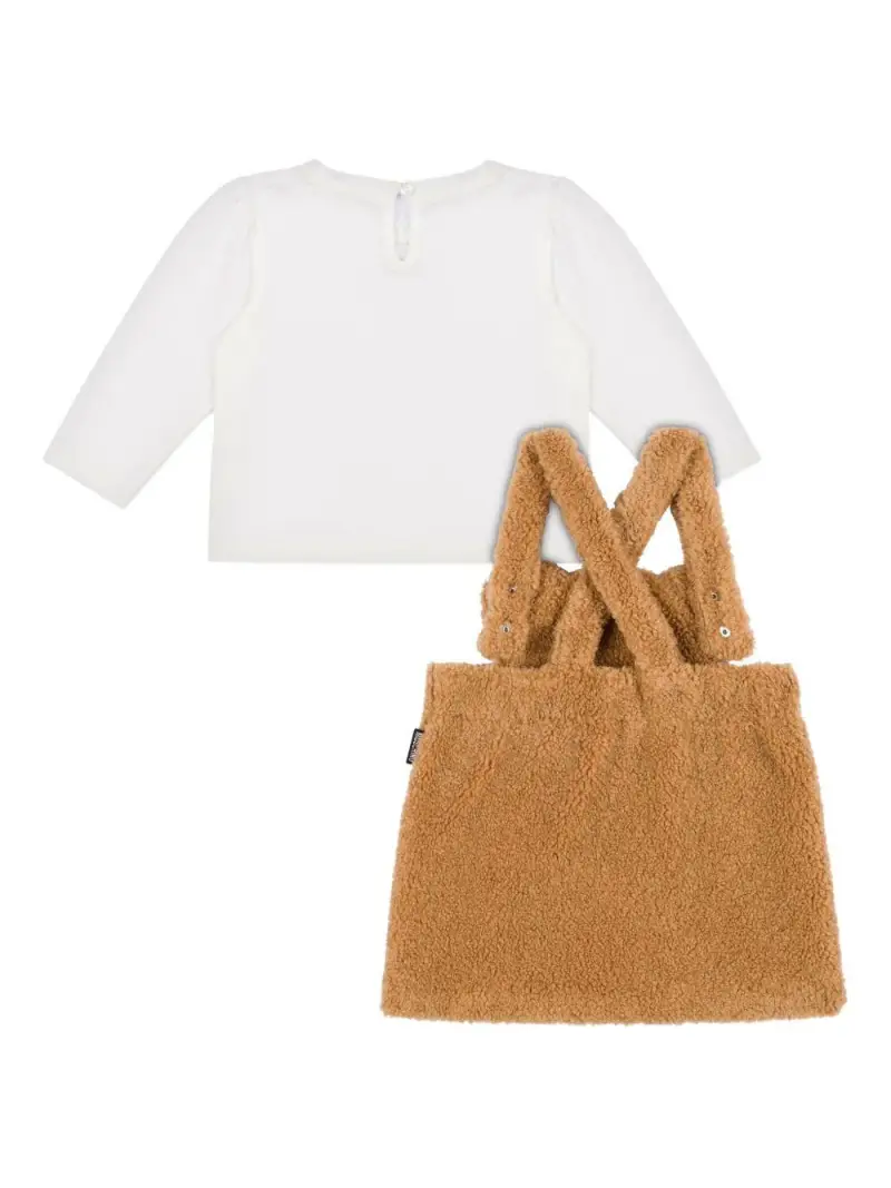 Moschino Kids Maglia e Borsa Bambino Marrone miniatura 3