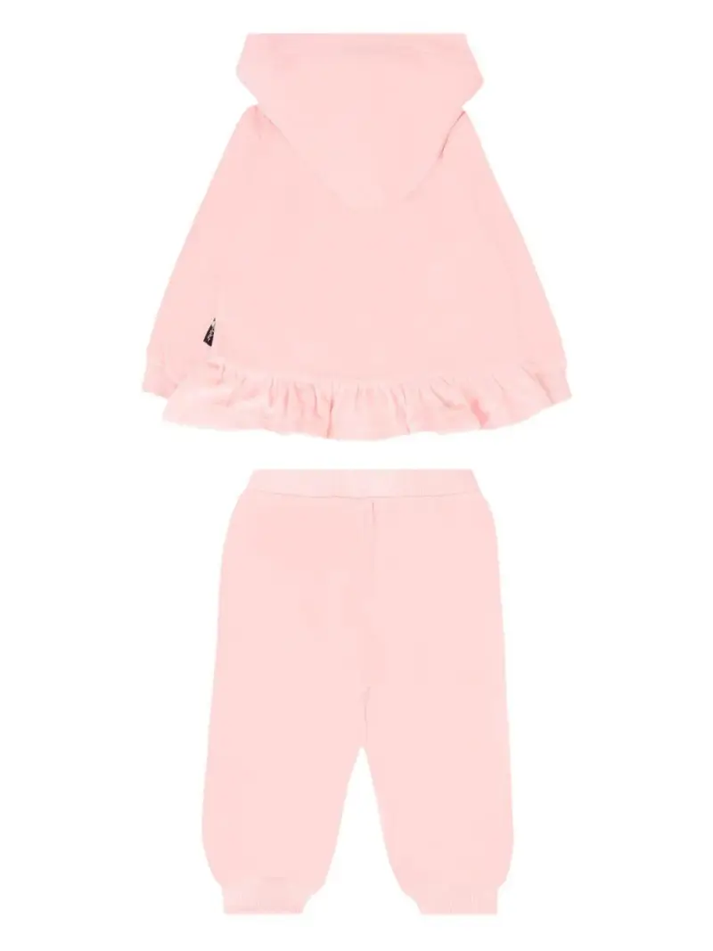 Moschino Kids Completo Bambino Rosa con Cappuccio miniatura 2