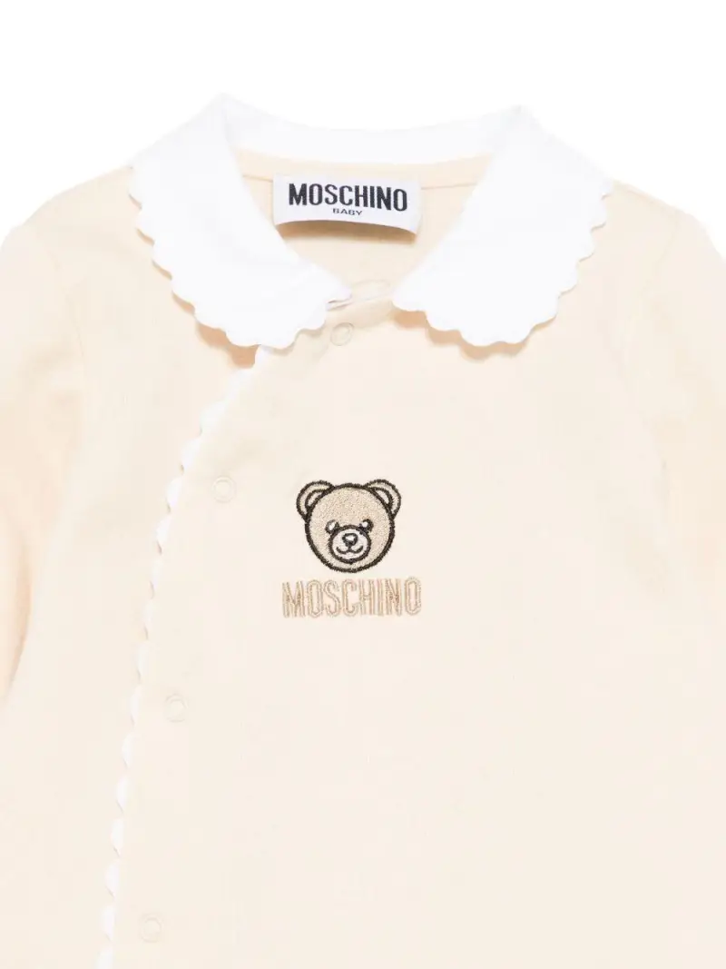 Moschino Kids Tutina beige per Bambino miniatura 3