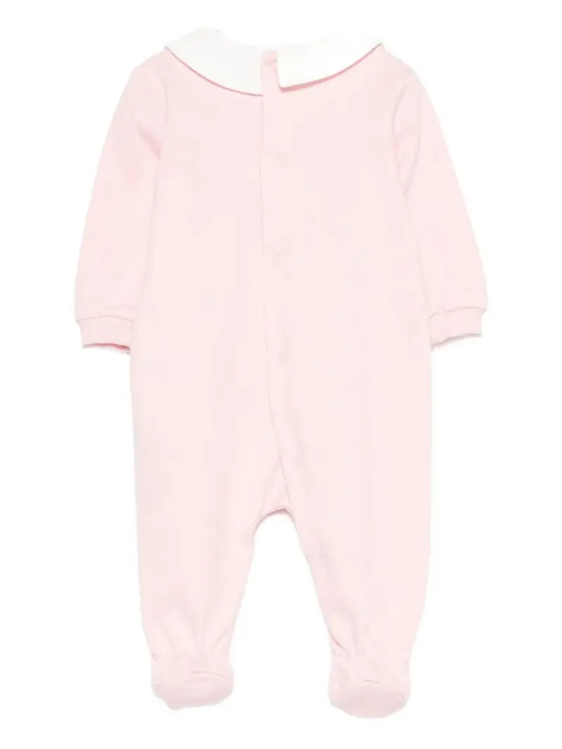 Moschino Kids Tutina Bambino Rosa con Orsetto miniatura 2