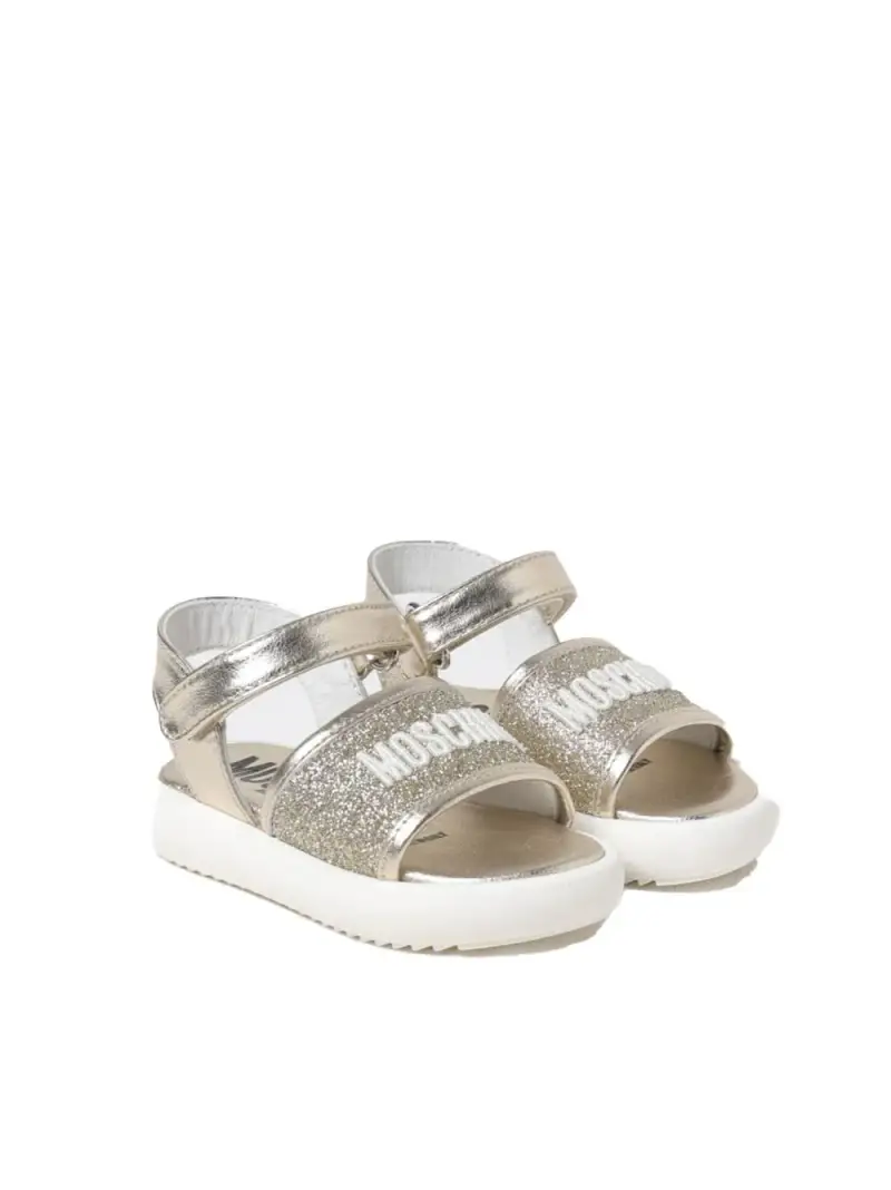 Sandali oro con glitter noenata miniatura 2