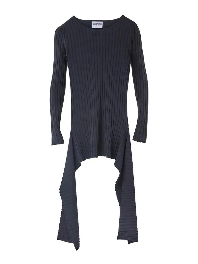 Maglia Lunga Frange Nero