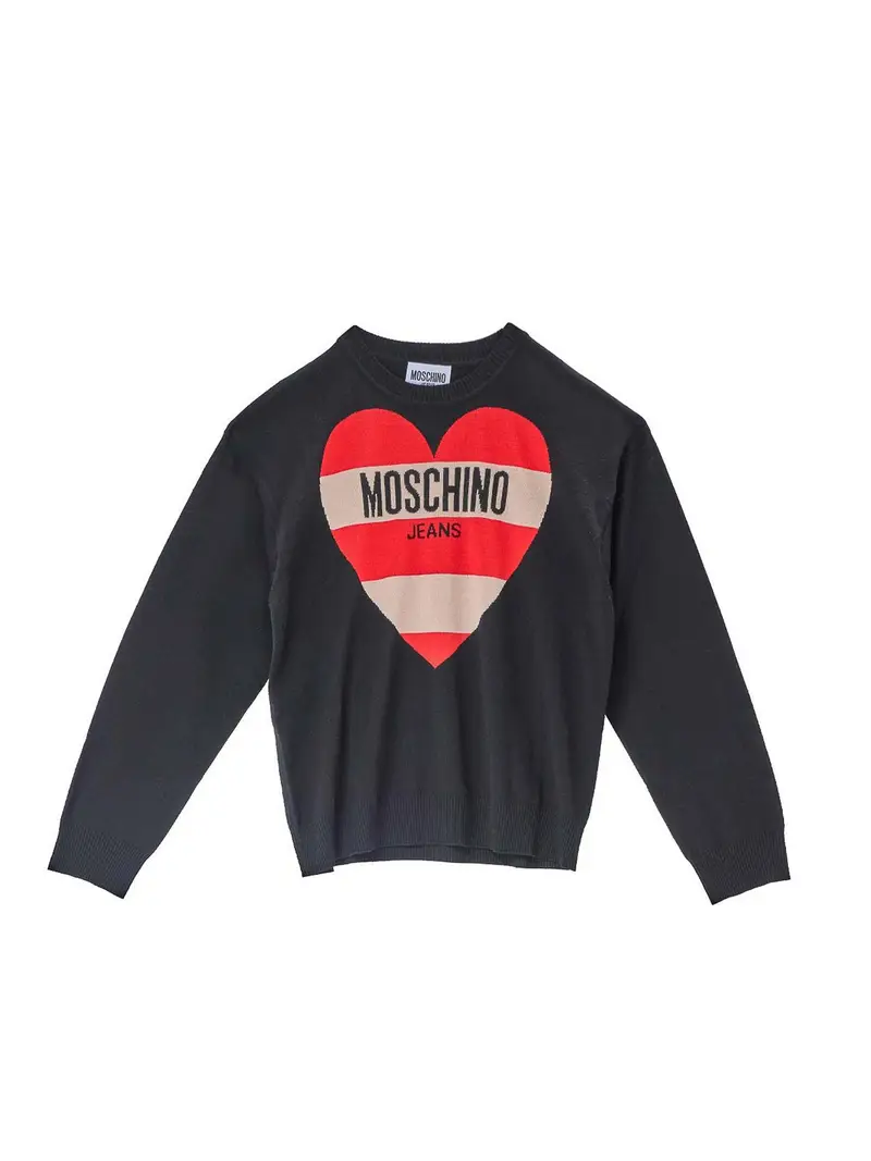 Maglia Righe Logo Nero