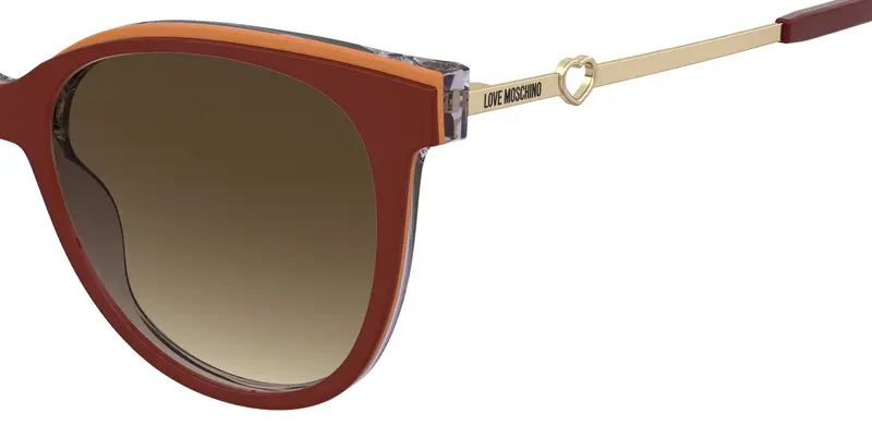 Moschino MOL085/S 95E/HA Occhiali da sole Marrone Marrone Sfumato miniatura 2