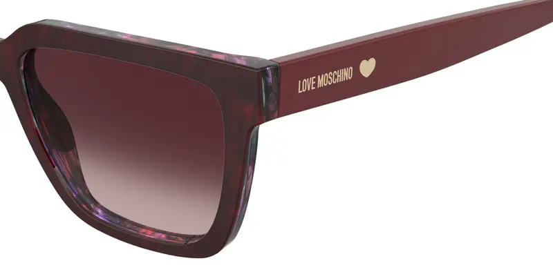 Moschino MOL087/S LHF/UQ Occhiali da sole Bordeaux Sfumato miniatura 2