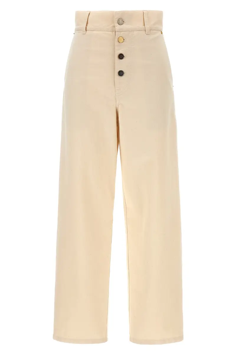 Pantalone Cotone Beige
