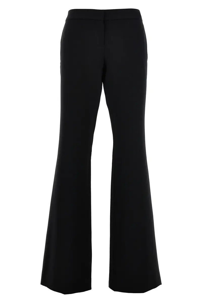 Pantalone Crepe Flared Nero