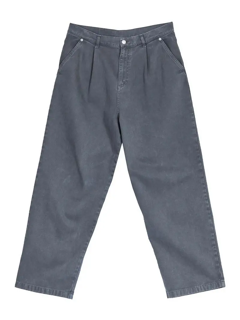 Pantalone Pinces Scolorito Nero