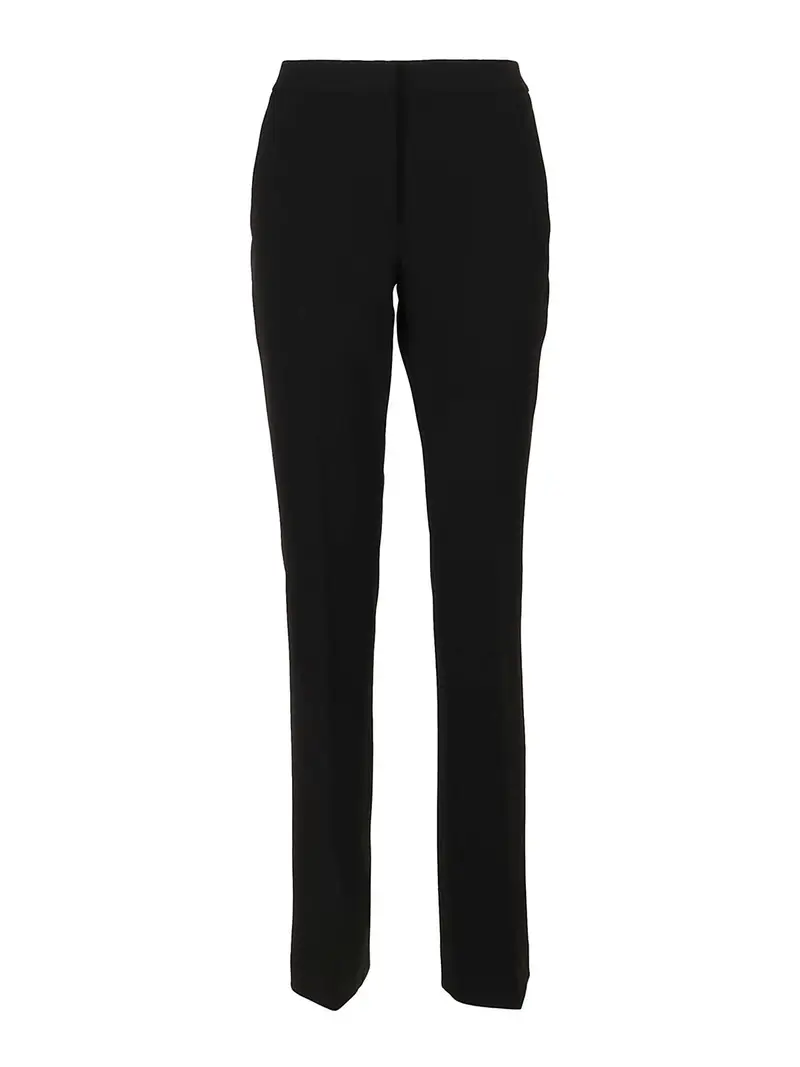 Pantaloni ampi in cady Nero