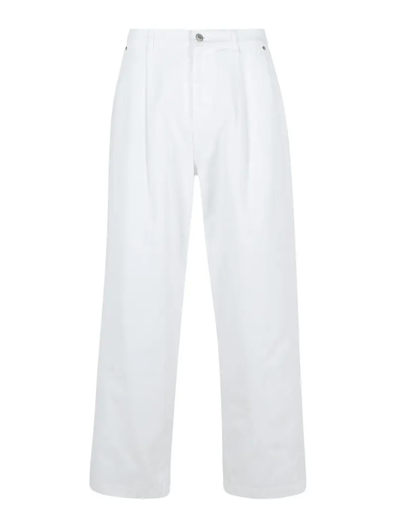 Pantaloni di cotone bianco